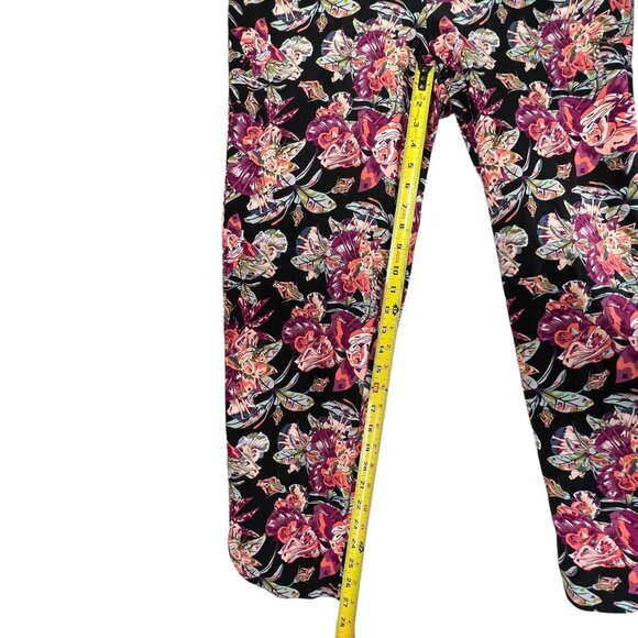 Soft Surroundings In Bloom Floral Pants Pull On Control Slim Panel Stretchy 1X - Picture 10 of 11
